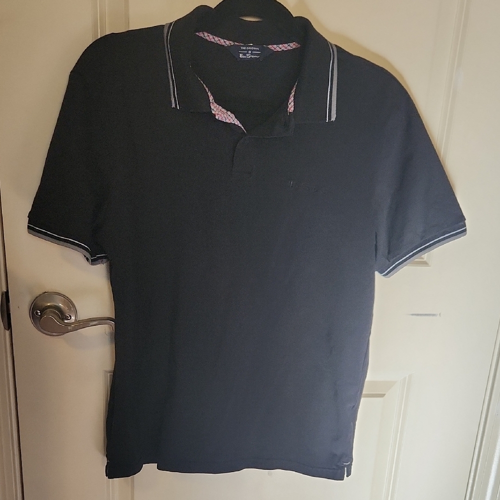 Ben Sherman Black Polo with Light Accents